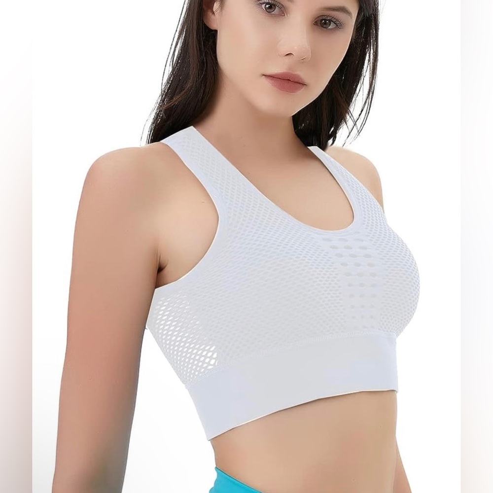 Anmose Sports Bras Yoga Tank Tops Seamless Gym Workout Bralettes Shockproof